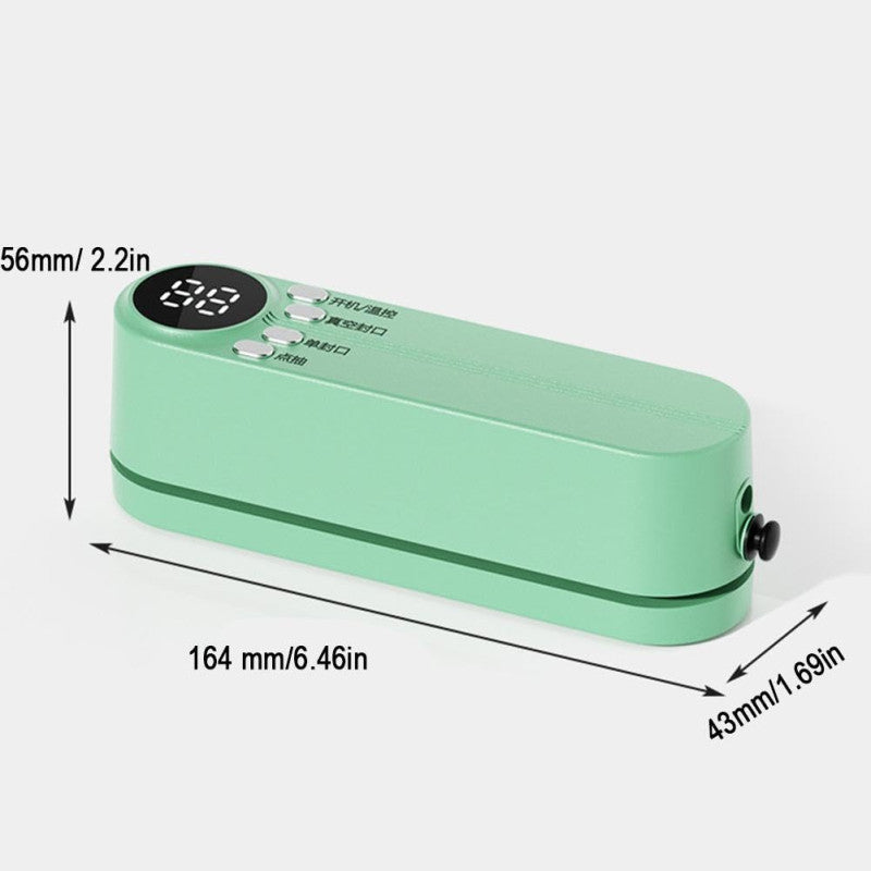 Cordless Mini Vacuum Sealer – Rechargeable Handheld Food Bag Sealer