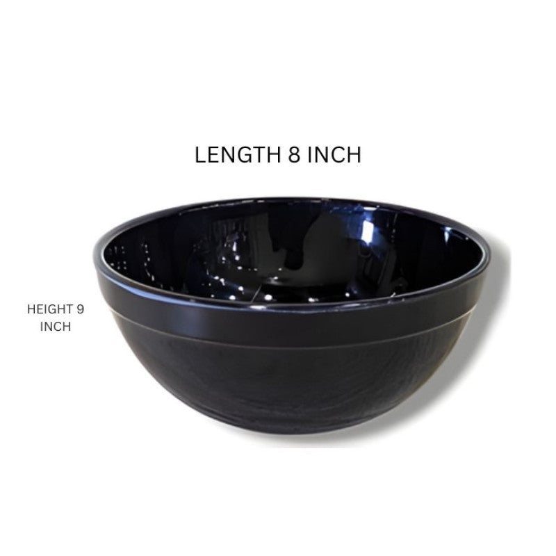 Melamine Black Vigo 8 INCH Medium Bowl For Serving