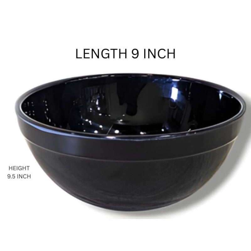 Melamine Black Vigo 9 INCH Large Bowl For Serving