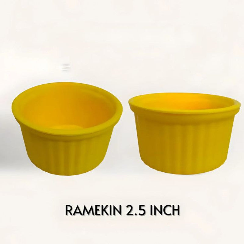Melamine 2.5 Inch Yellow Ramekin Serving Bowl