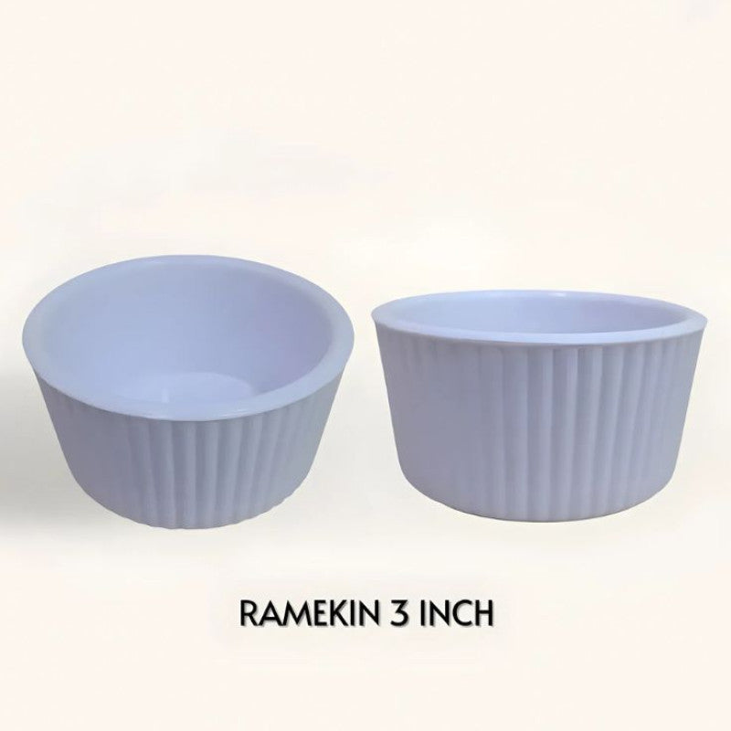 Melamine 3 Inch Ramekin White Bowl Serving Bowl