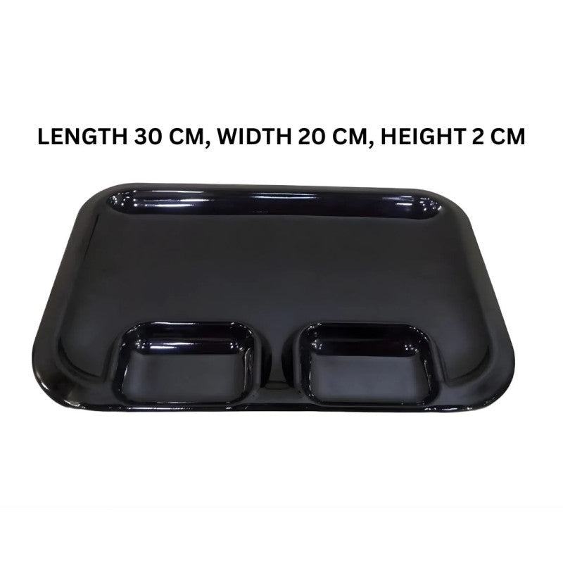 Melamine Fish Platter Black Serving Plate