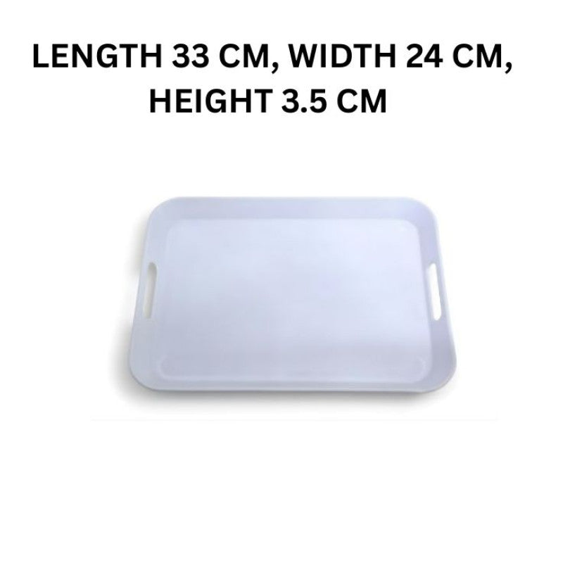 Melamine White Medium Square Serving Tray