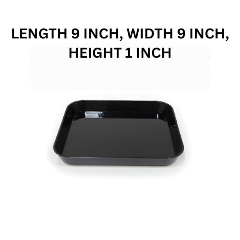 Melamine Black Vista Large Serving Tray