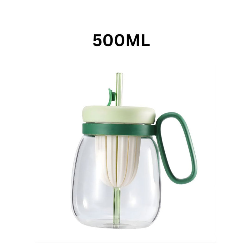 Straw Water Bottle 500ML Portable Drinking Bottle