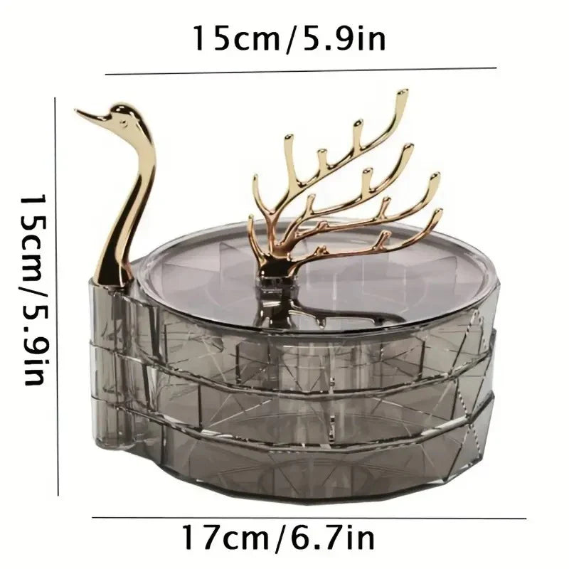 Swan Jewellery Organizer Decorative Accessories Storage Tray