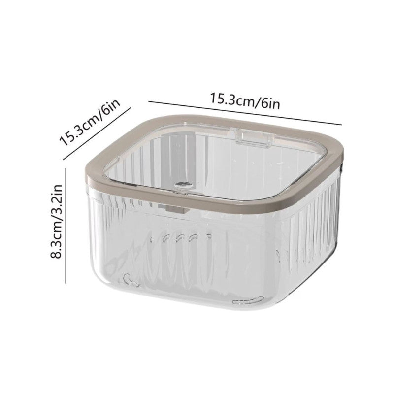 Transparent Plastic Desktop Trash Bin Mini Tabletop Waste Basket
