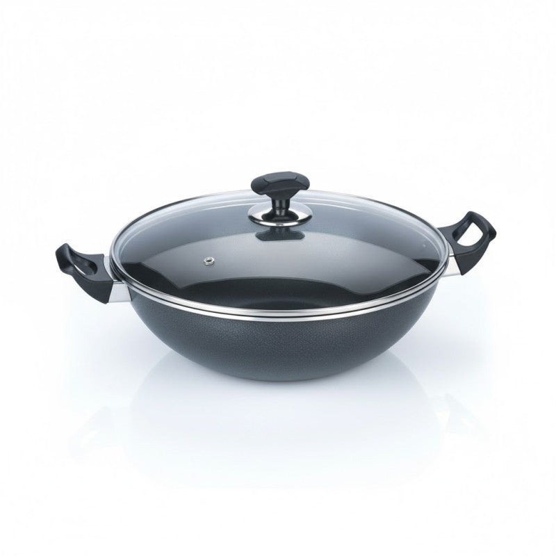 Kitchen King Proto Wok Karahi with Glass Lid