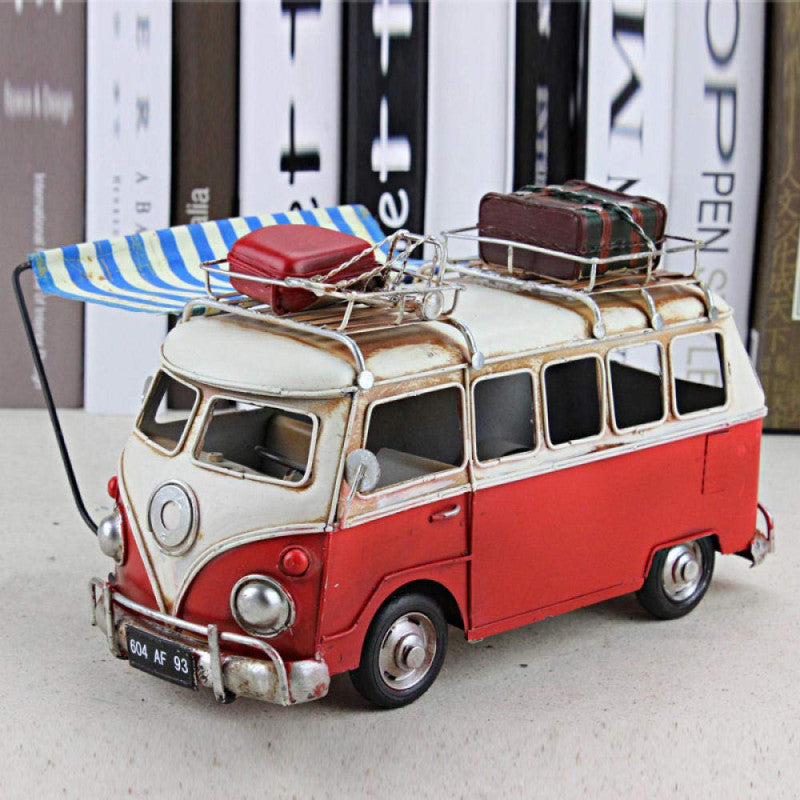 Picnic Bus Decorative Piece Cute Retro Home & Desk Decor