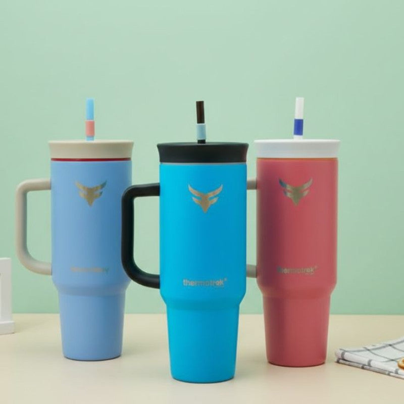 ThermoTrek Tumbler with Straw 1200 ML Stainless Steel