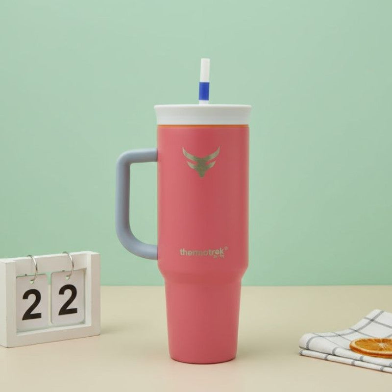 ThermoTrek Tumbler with Straw 1200 ML Stainless Steel