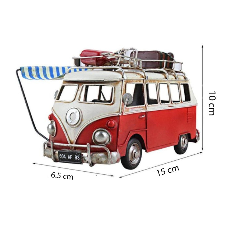 Picnic Bus Decorative Piece Cute Retro Home & Desk Decor