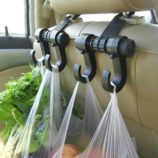 Car Seat Headrest Hooks Heavy Duty Vehicle Hanger for Bags