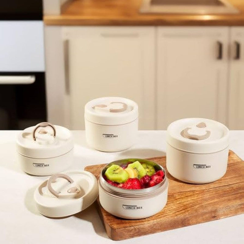 4pcs Bento Boxes Insulated Stainless Steel – Microwave Safe