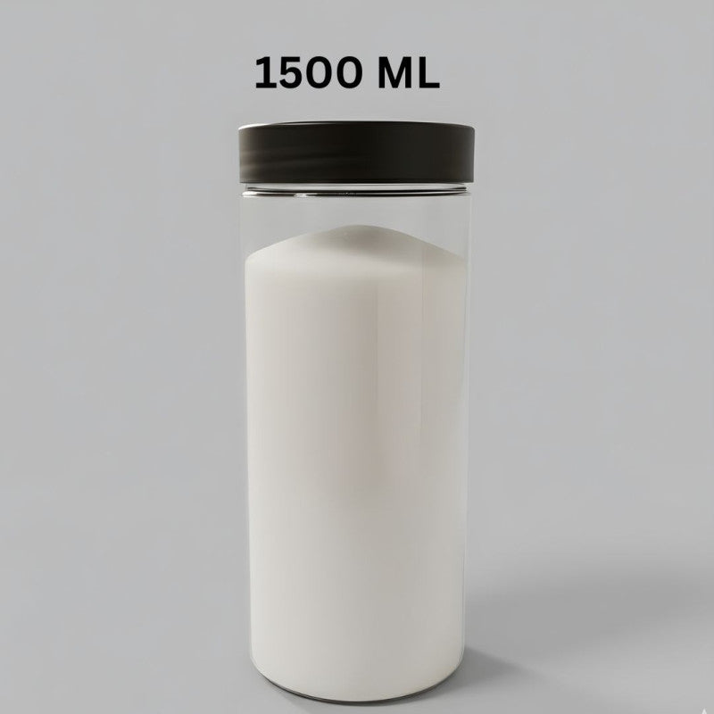 Transparent Storage Jar with Lid 1500 ml
