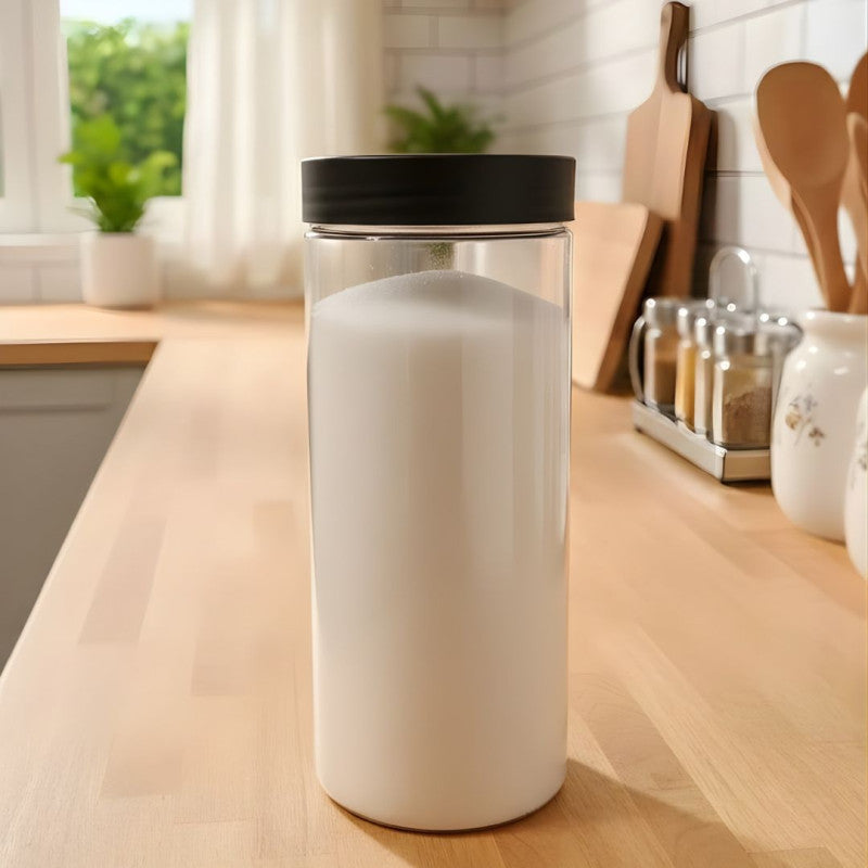 Transparent Storage Jar with Lid 1500 ml