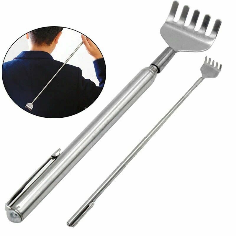 Expandable Telescopic Back Scratcher Stainless Steel Massage Tool