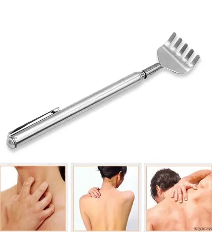 Expandable Telescopic Back Scratcher Stainless Steel Massage Tool