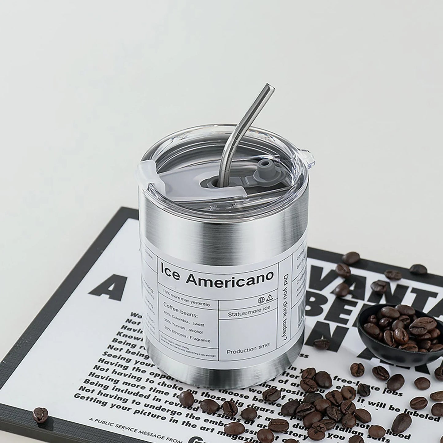 ICED Americano Mug – 350 ML Travel Cup