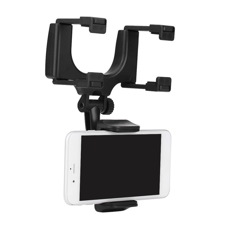 Universal Car Rearview Mirror Mount Adjustable Phone Holder