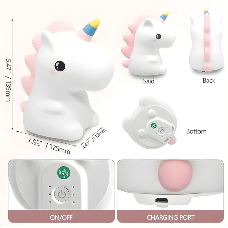 Unicorn Lamp Cute Table Light for Kids & Decor