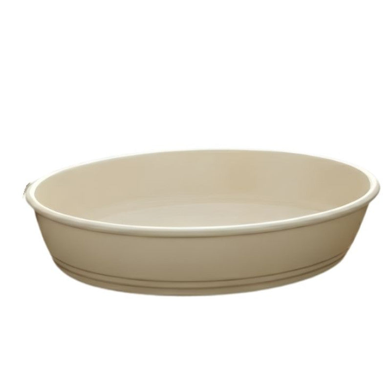 Borcam Melamine Cream Dish One Piece for Serving