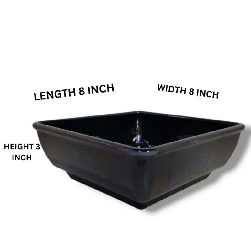 Trifle Dessert Black Serving Bowl