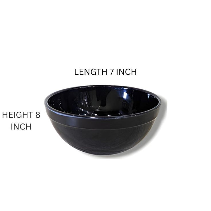 Melamine Black Vigo 7 INCH Small Bowl For Serving