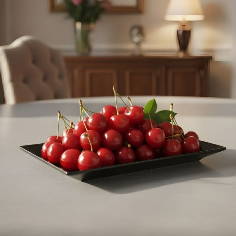Melamine Black Platter Small One Piece for Serving