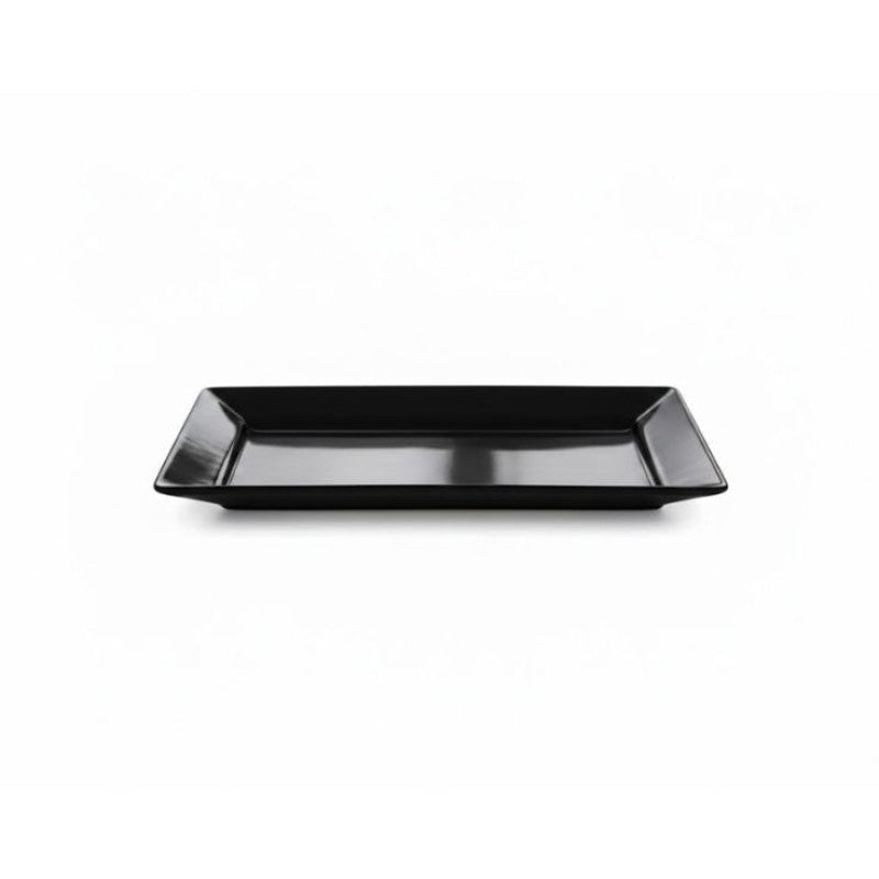 Melamine Black Platter Small One Piece for Serving