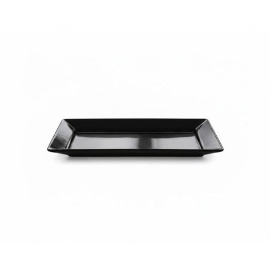 Melamine Black Platter Small One Piece for Serving