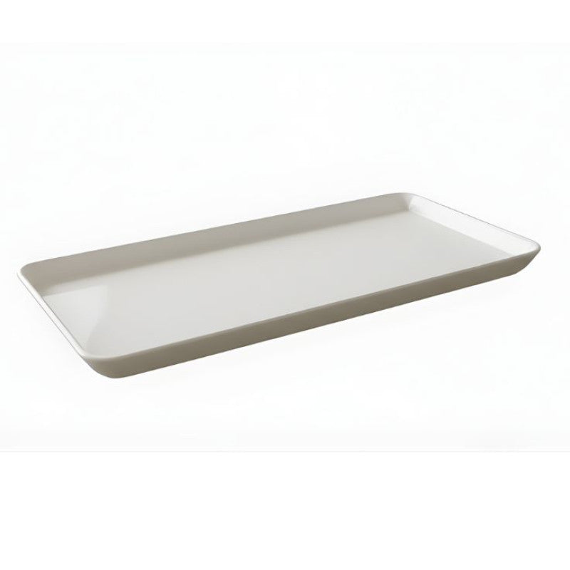 Melamine Big White Rectangular Tray for Serving Food