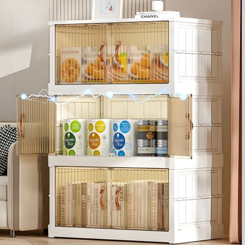 Double Door Foldable Storage Drawer Cabinet