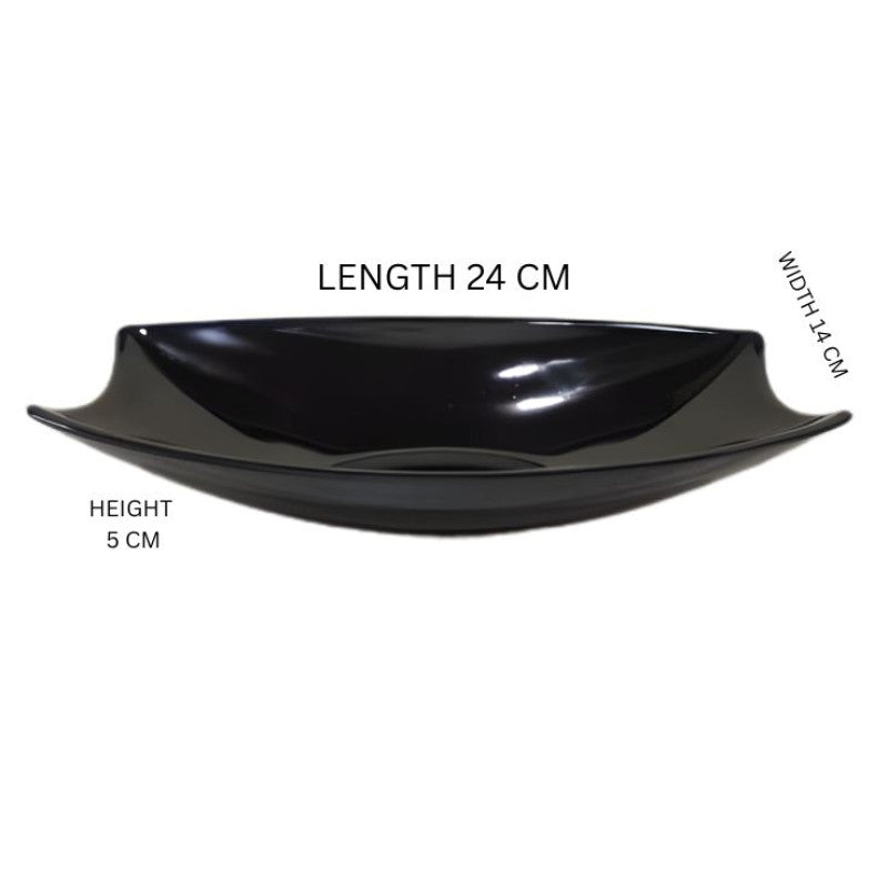 Melamine Cruise Black Bowl One Piece for Serving