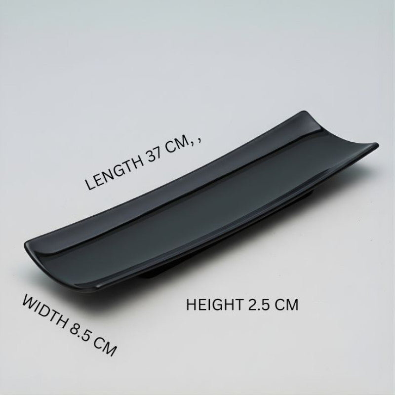 Melamine Black Tray One Piece for Serving