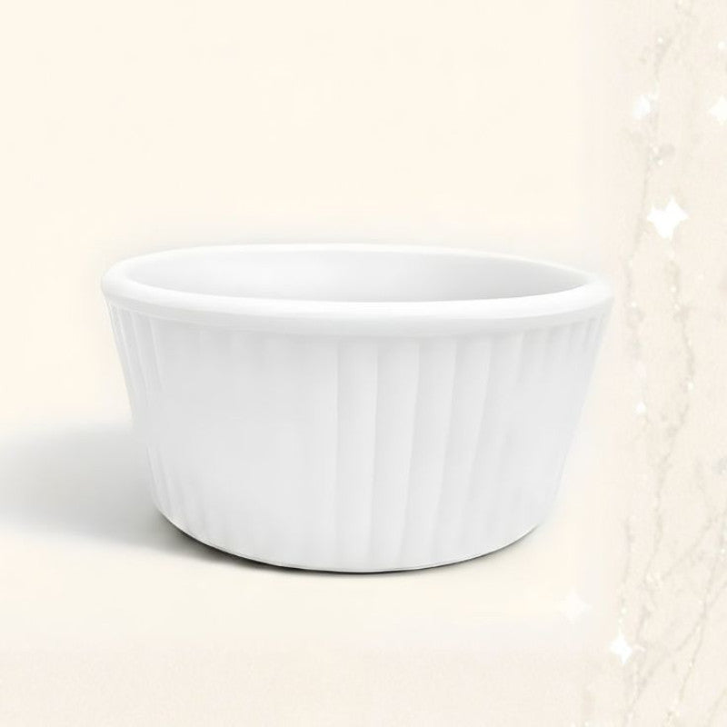 Melamine 4 Inch Ramekin White Bowl Serving Bowl