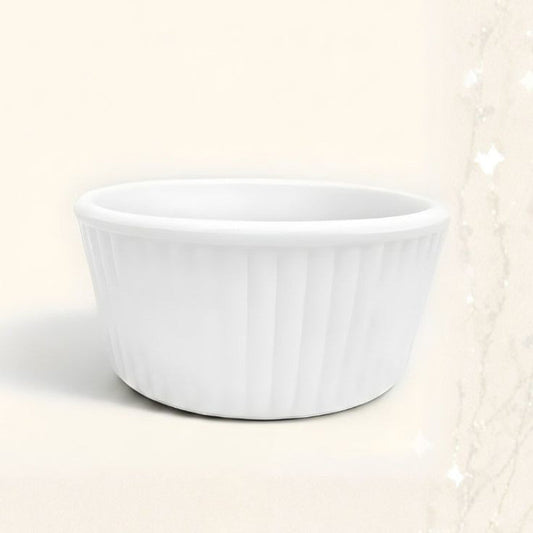 Melamine 4 Inch Ramekin White Bowl Serving Bowl