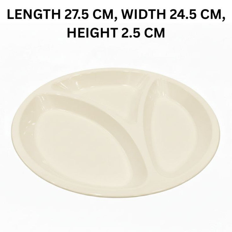 Melamine Euro Divider Cream Serving Dish