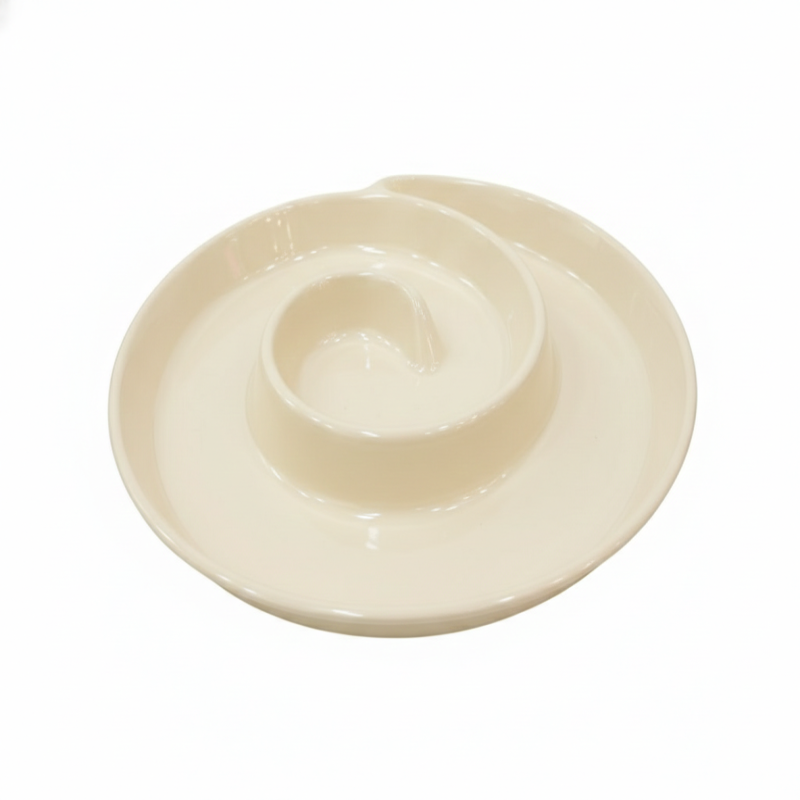 Melamine Tango Cream Serving Platter With Box