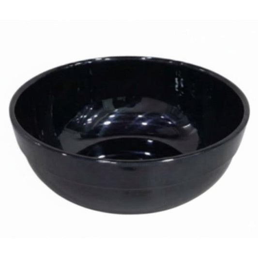 Melamine 8 Inch Black Tulip Serving Bowl