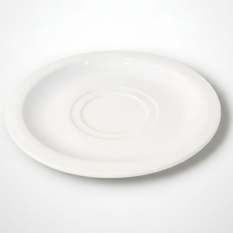 Melamine 6.5 Inch White Tulip Saucer