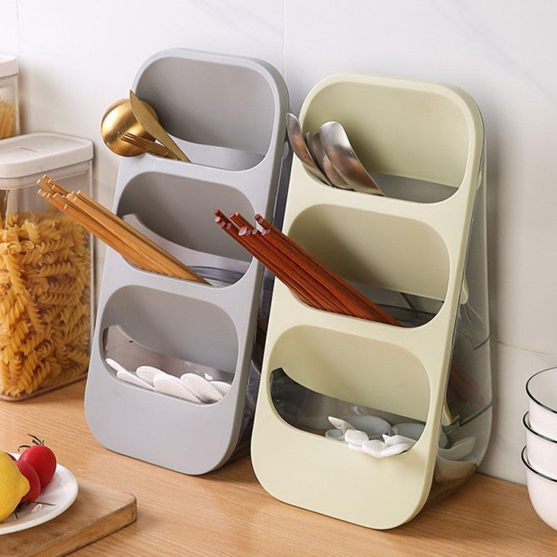 3 Tier Organizer Shelf With Multiple Compartments