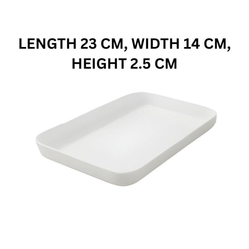 Melamine White Small Serving Tray