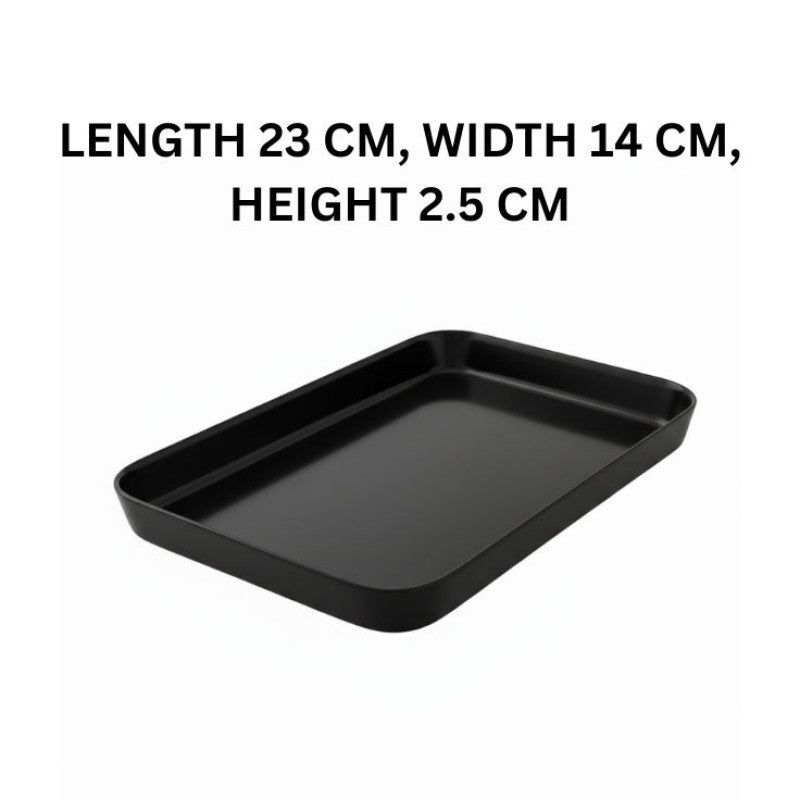 Melamine Black Small Serving Tray