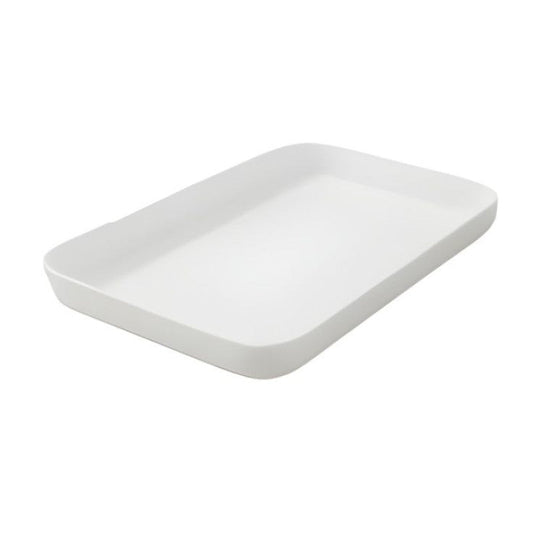 Melamine White Large Serving Tray