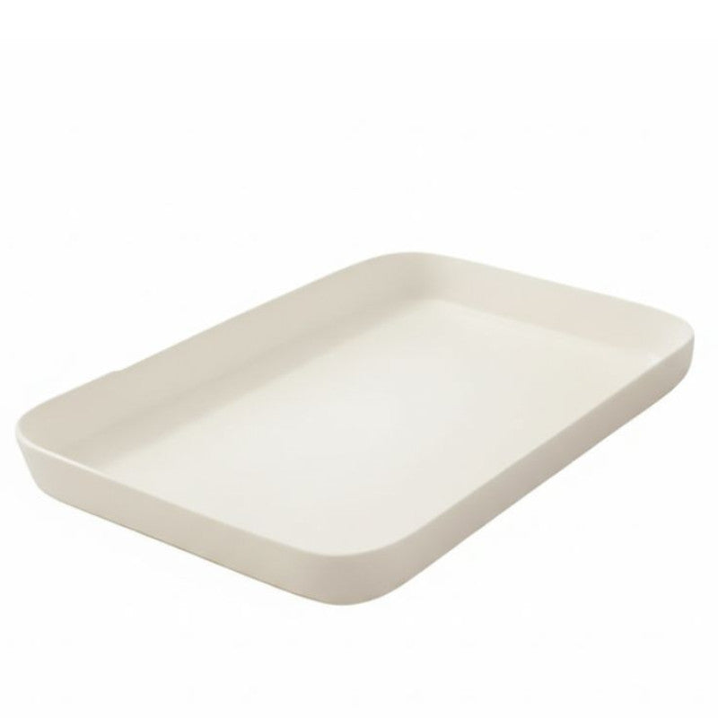 Melamine Cream Large Serving Tray