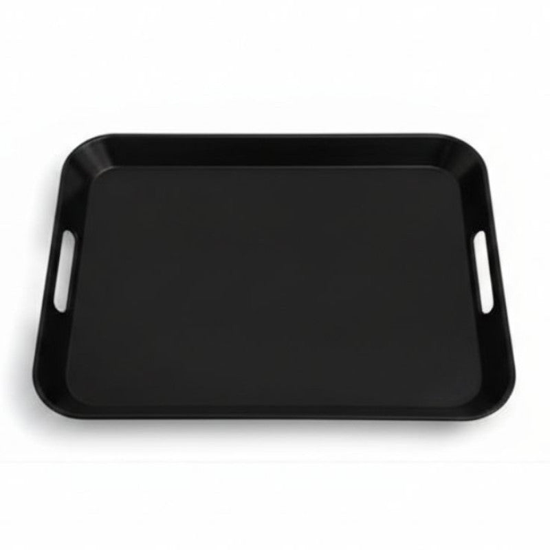 Melamine Black Large Square Serving Tray