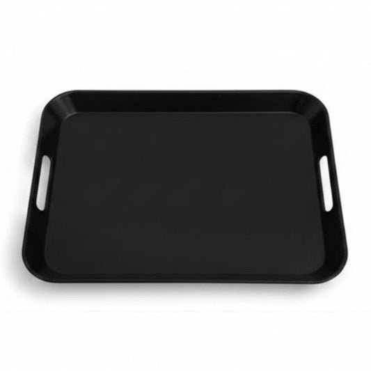 Melamine Black Large Square Serving Tray
