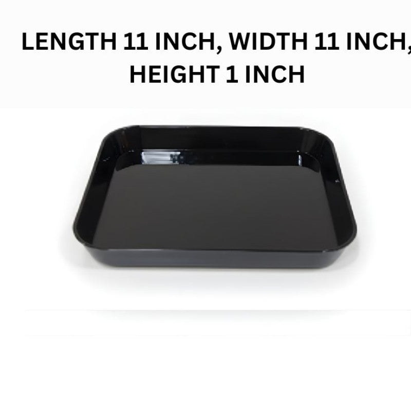 Melamine Black Vista XLarge Serving Tray