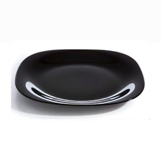 Melamine 11 Inch Black Serving Plate